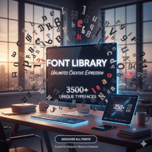 Title: 3000 Fonts: Your Entire Library in One Download