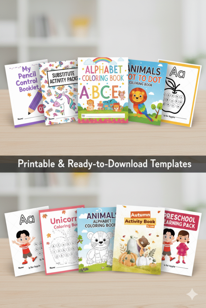 Printable Kids Tracing & Coloring Book Bundle | 500+ Pages of Fun ...